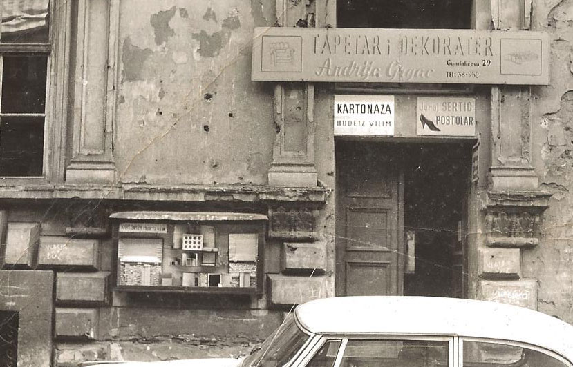 Gundulićeva ulica nekad — povijesna fotografija sjedišta Kartonaže Hudetz